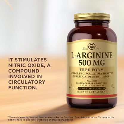 L-Arginine 500mg Solgar 250 VCaps