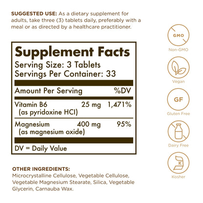 Magnesium Solgar 100 Tabs