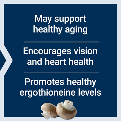 Life Extension Essential Youth L-Ergothioneine – Promotes Longevity & Healthy Aging – Gluten-Free – Non-GMO – Vegetarian – 5 mg – 30 Vegetarian Capsules