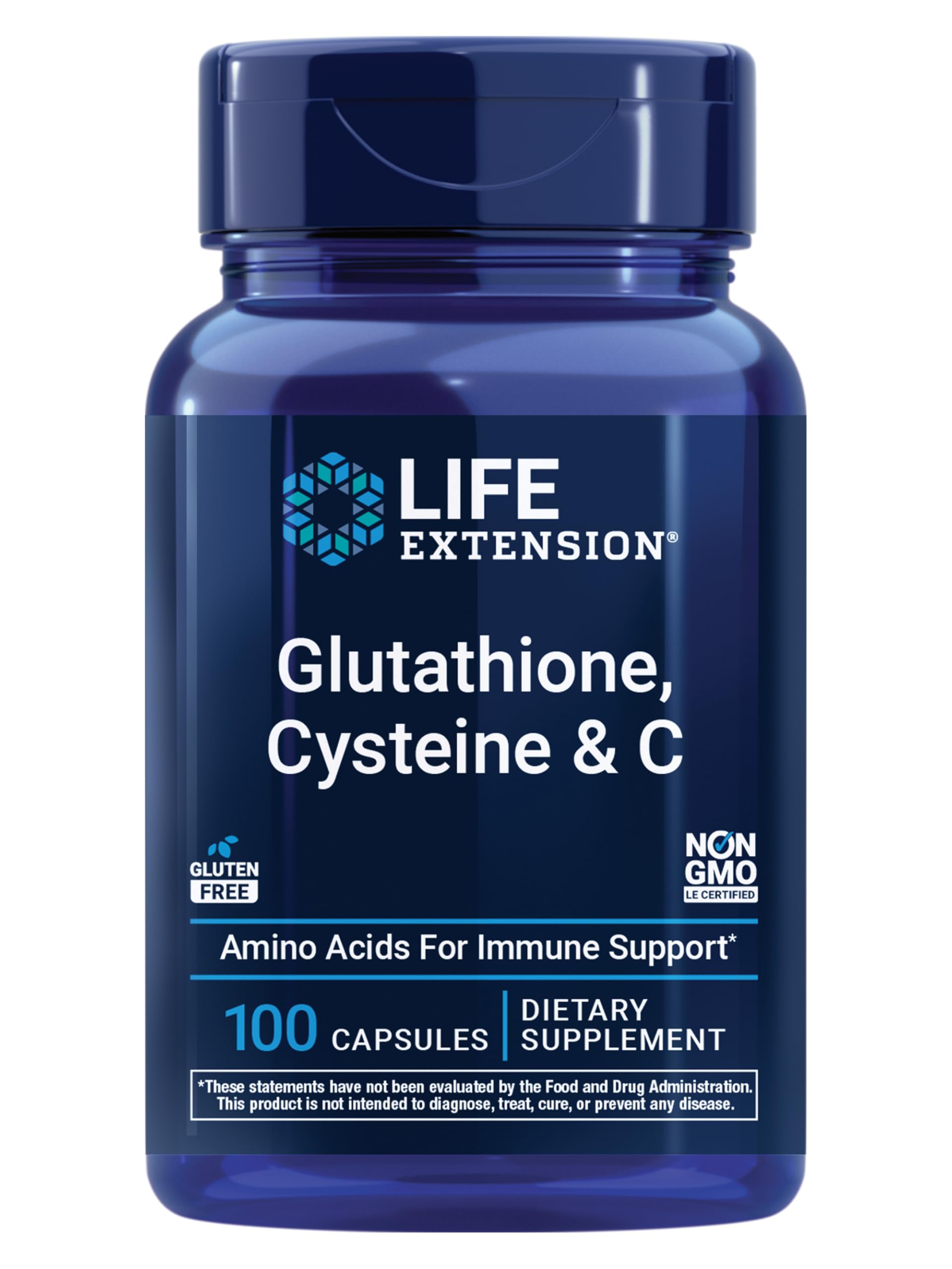 Life Extension Glutathione, Cysteine & C, 100 Capsules
