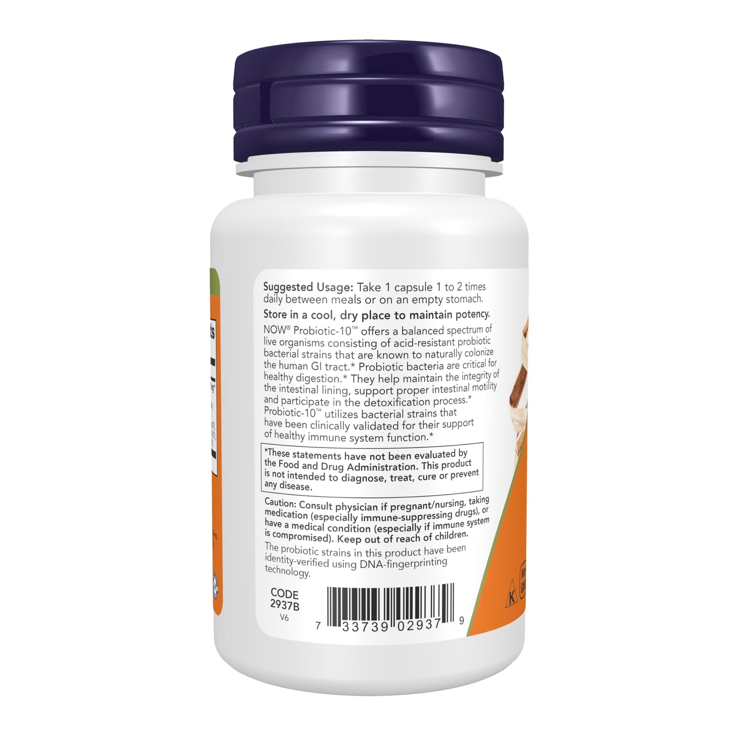 NOW Foods Supplements, Probiotic-10™, 25 Billion, with 10 Probiotic Strains, Dairy, Soy and Gluten Free, Strain Verified, 30 Veg Capsules