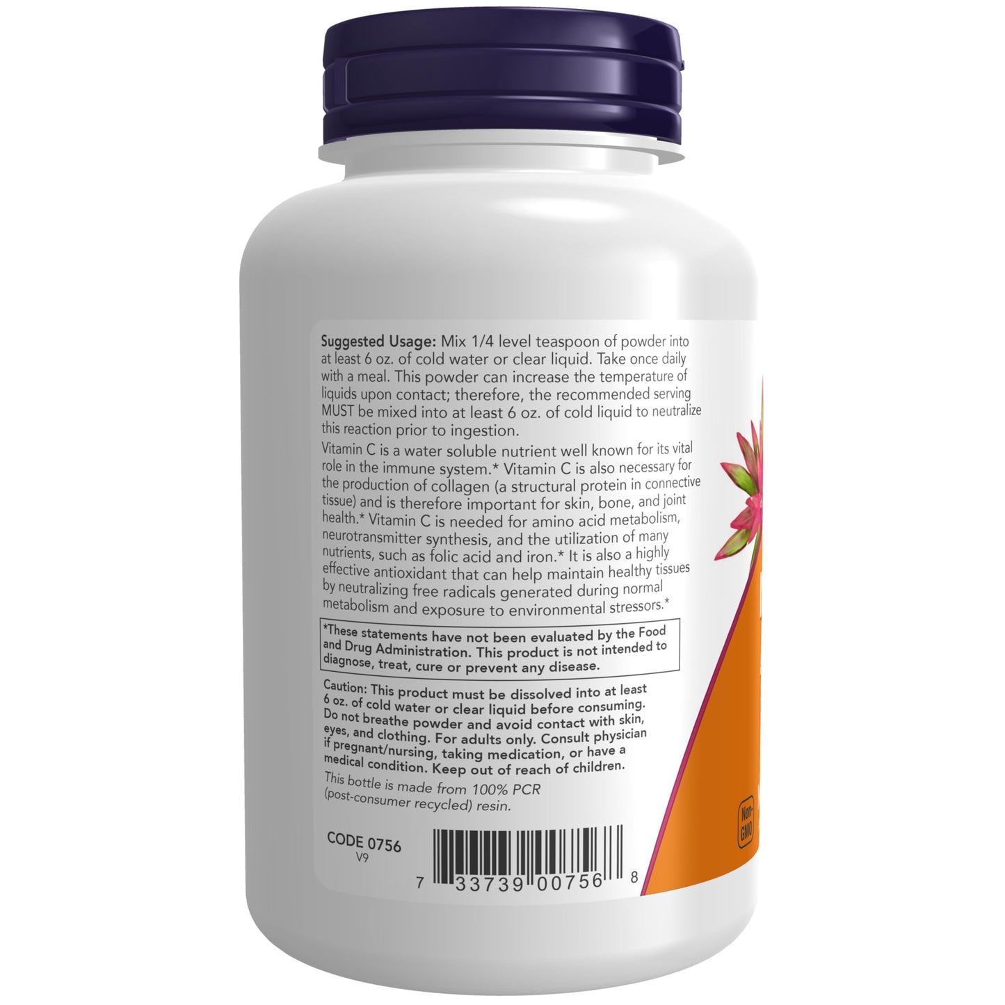 NOW Foods Supplements, Magnesium Ascorbate Powder, Buffered, Antioxidant Protection*, 8-Ounce