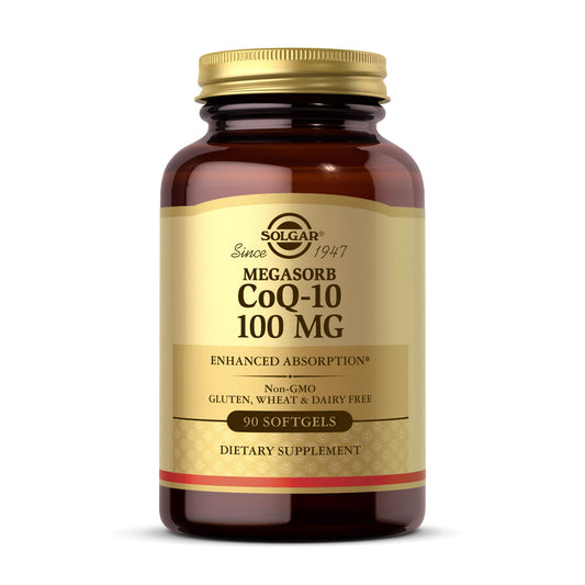 Solgar Megasorb CoQ-10 100 mg, 90 Softgels - Supports Healthy Aging