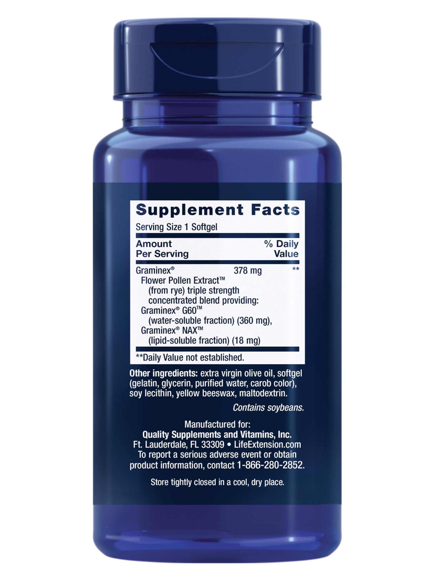 Life Extension Triple Strength ProstaPollen, 30 Softgels