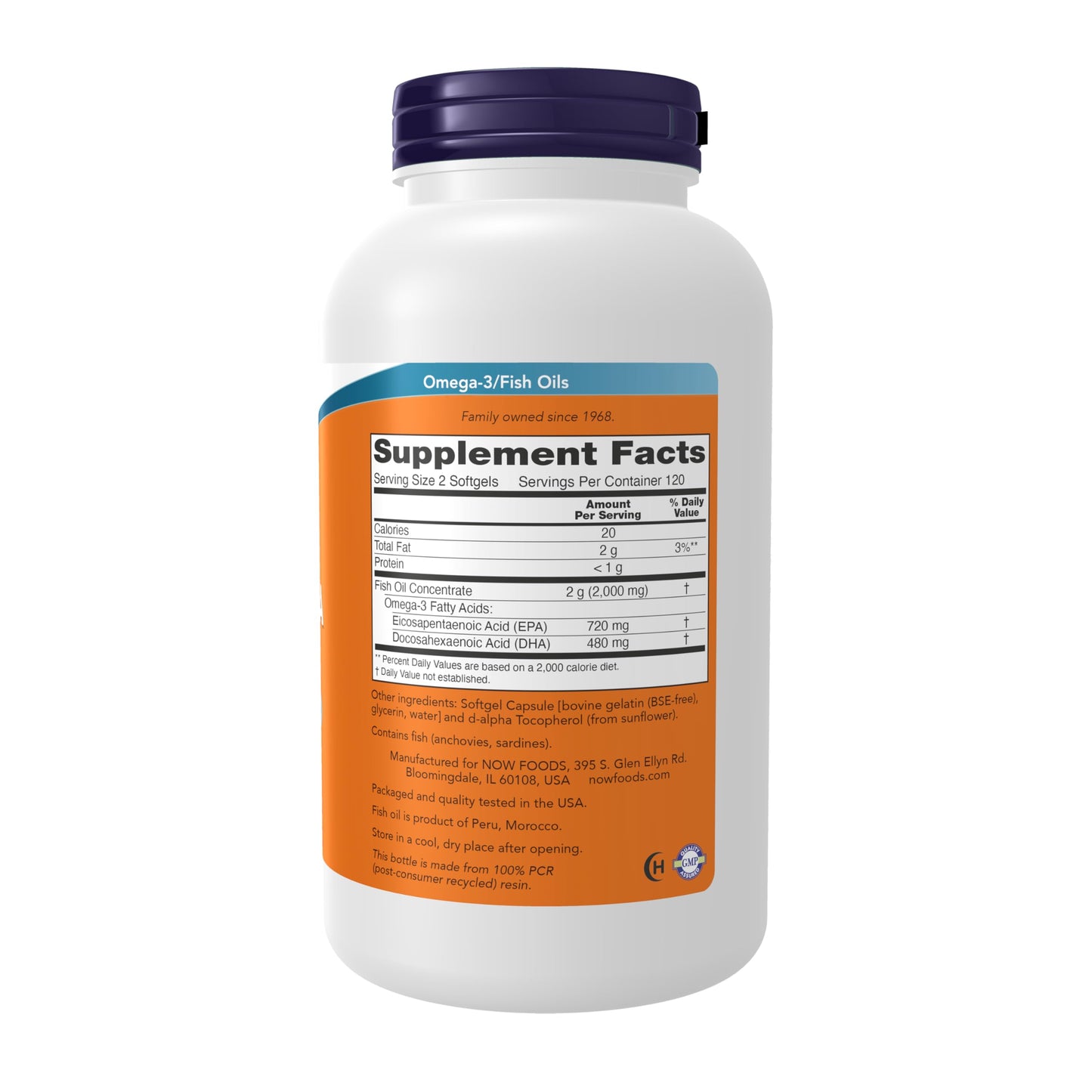 NOW Foods Supplements, Super Omega EPA, 360 EPA / 240 DHA, Molecularly Distilled, Cardiovascular Support*, 240 Softgels