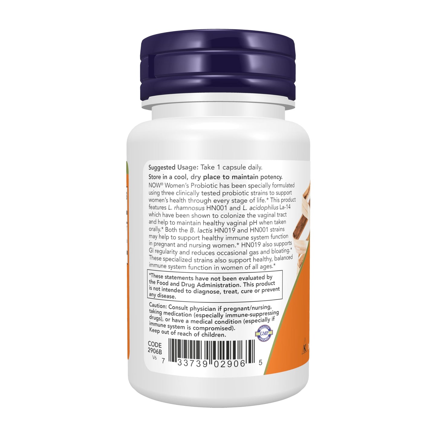 NOW Foods Supplements, Women's Probiotic, 20 Billion, Specially Formulated using Three Clinically Tested Probiotic Strains, 50 Veg Capsules