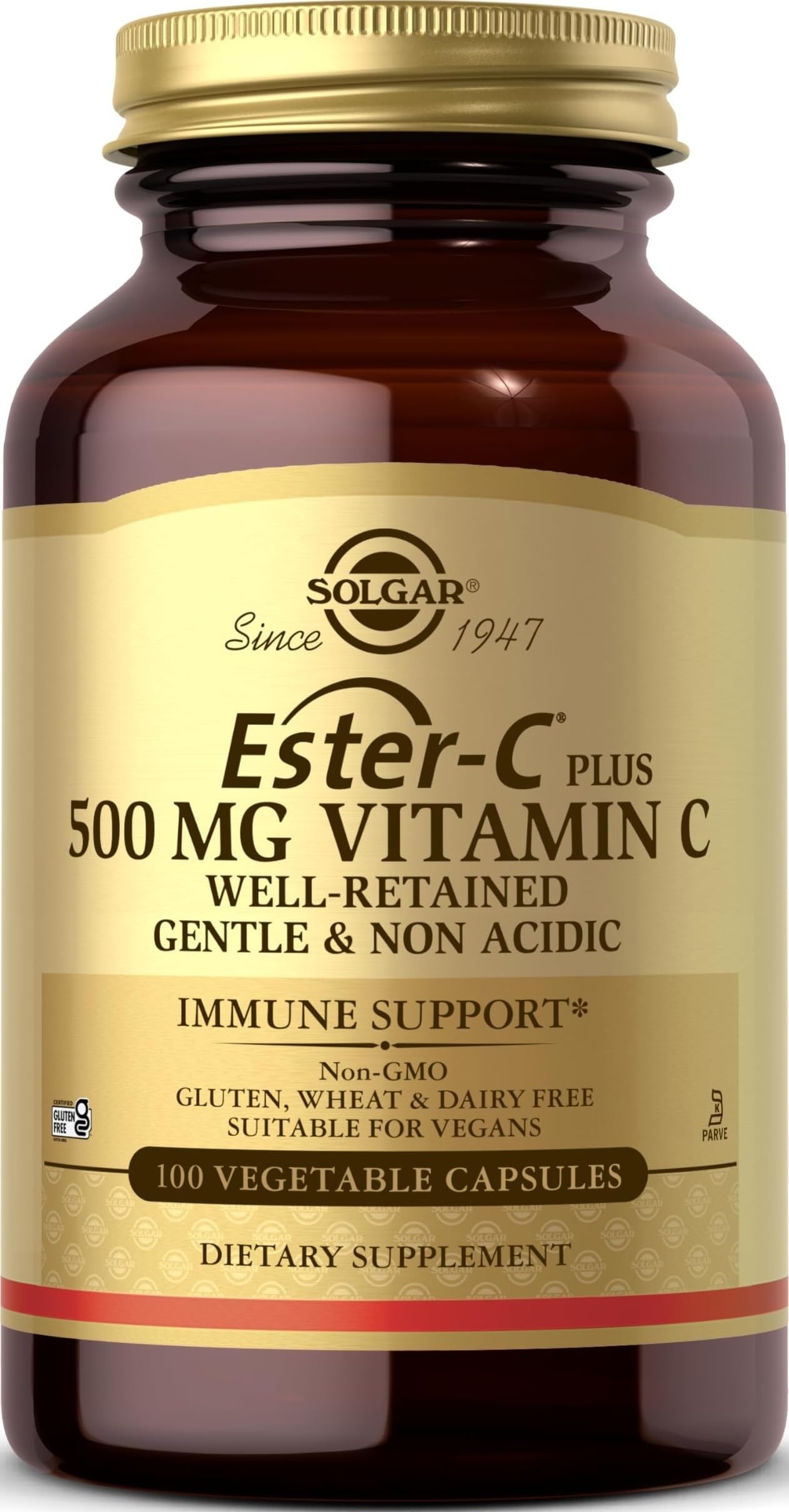Solgar Ester-C Plus 500 mg Vitamin C (Ascorbate Complex), 100 Servings