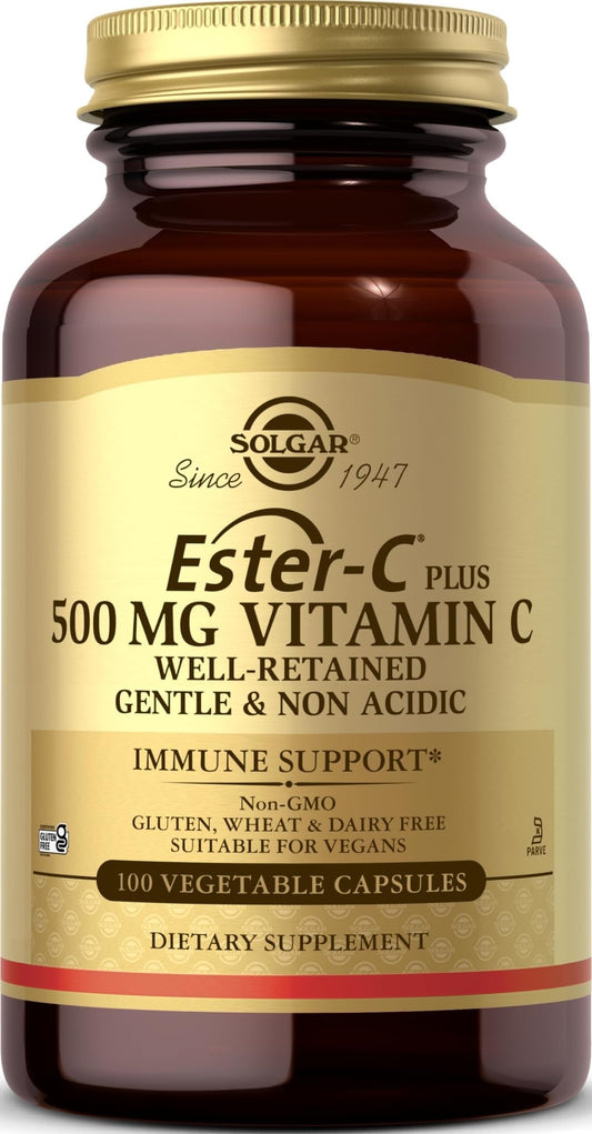 Solgar Ester-C Plus 500 mg Vitamin C (Ascorbate Complex), 100 Servings
