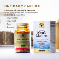 Solgar One Daily Men's Multi 50+ Whole Body Support, 60 Servings