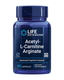 Life Extension Acetyl-L-Carnitine Arginate, Advanced Brain & Nerve Health, Cellular Energy Support, Gluten-Free, Non-GMO, 90 Capsules
