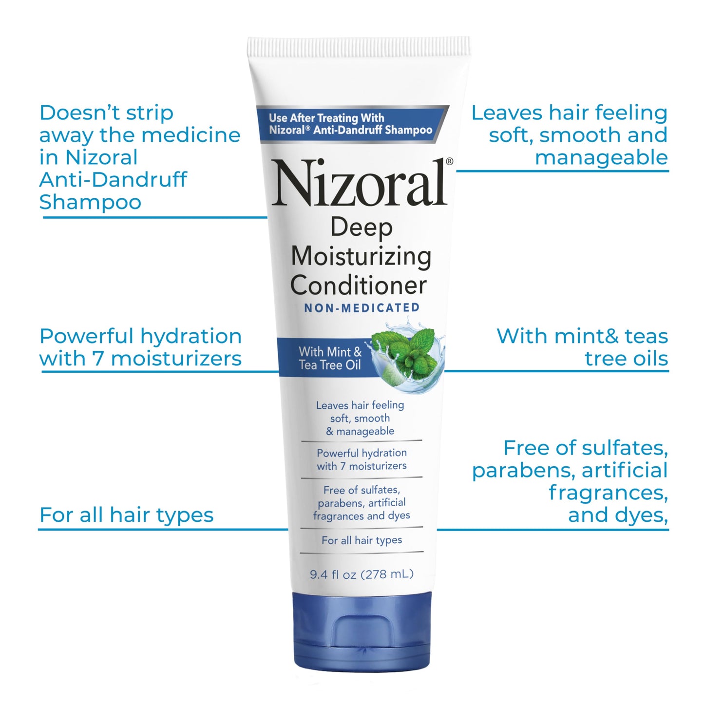 Nizoral 7 Oz Shampoo + 9.4 Oz Conditioner Bundle