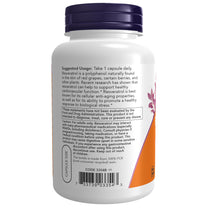 NOW Supplements, Natural Resveratrol 200 mg with Red Wine Extract, 120 Veg Capsules
