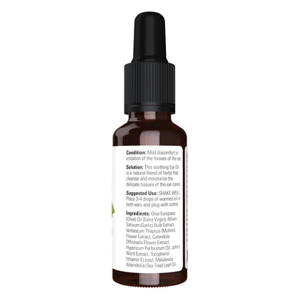 NOW Foods Solutions, Ear Oil, Soothing Herbal Blend, Great on Mild Discomfort or Irritation, 1-Ounce