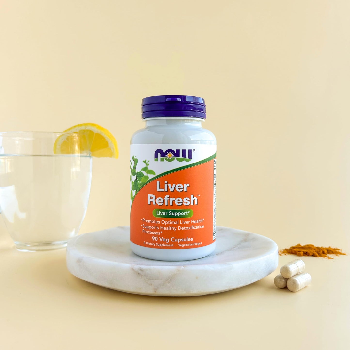 NOW Foods Supplements, Liver Refresh™ with Milk Thistle Extract and unique Herb-Enzyme blend, 90 Veg Capsules