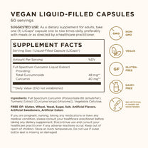Solgar Full Spectrum Curcumin - 60 LiCaps - Superior Absorption - Brain, Joint & Immune Health - Non-GMO, Vegan, Gluten Free, Dairy Free - 60 Servings