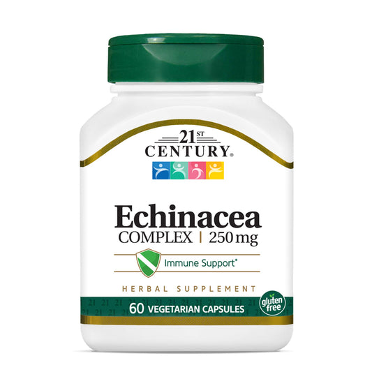21st Century Echinacea Vegetarian Capsules, 60 Count