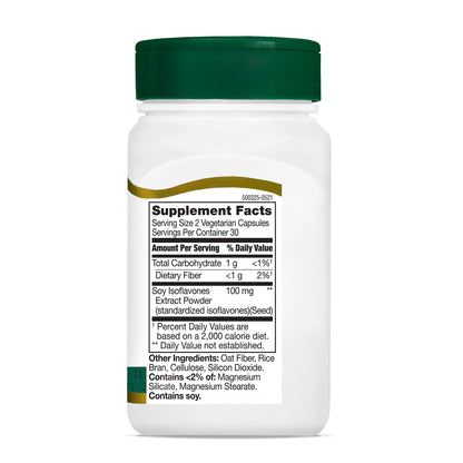 21st Century Soy Isoflavones Extract Vegetarian Capsules, 60 Count