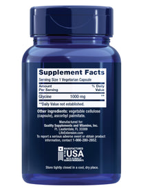 Life Extension Glycine, 1000 mg, Amino Acid that Promotes Healthy Sleep, Gluten-Free, Non-GMO, Vegetarian, 100 Capsules