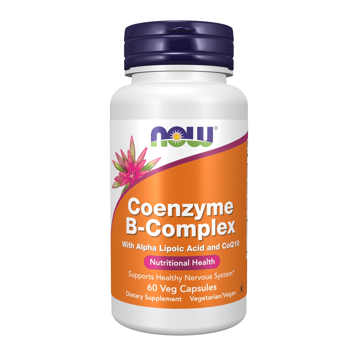NOW Foods Supplements, Co-Enzyme B Complex with Alpha Lipoic Acid and CoQ10, Nutritional Health, 60 Veg Capsules