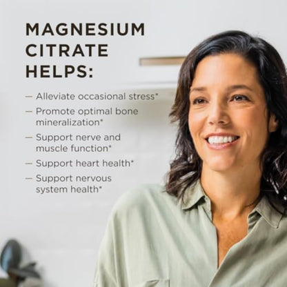 Solgar Magnesium Citrate, 120 Tablets - Promotes Calm, Non-GMO, Gluten Free