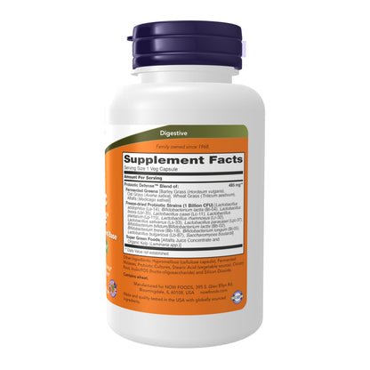 NOW Foods Supplements, Probiotic Defense, Probiotic Blend in a Whole Food Base with 1 Billion Organisms, 90 Veg Capsules