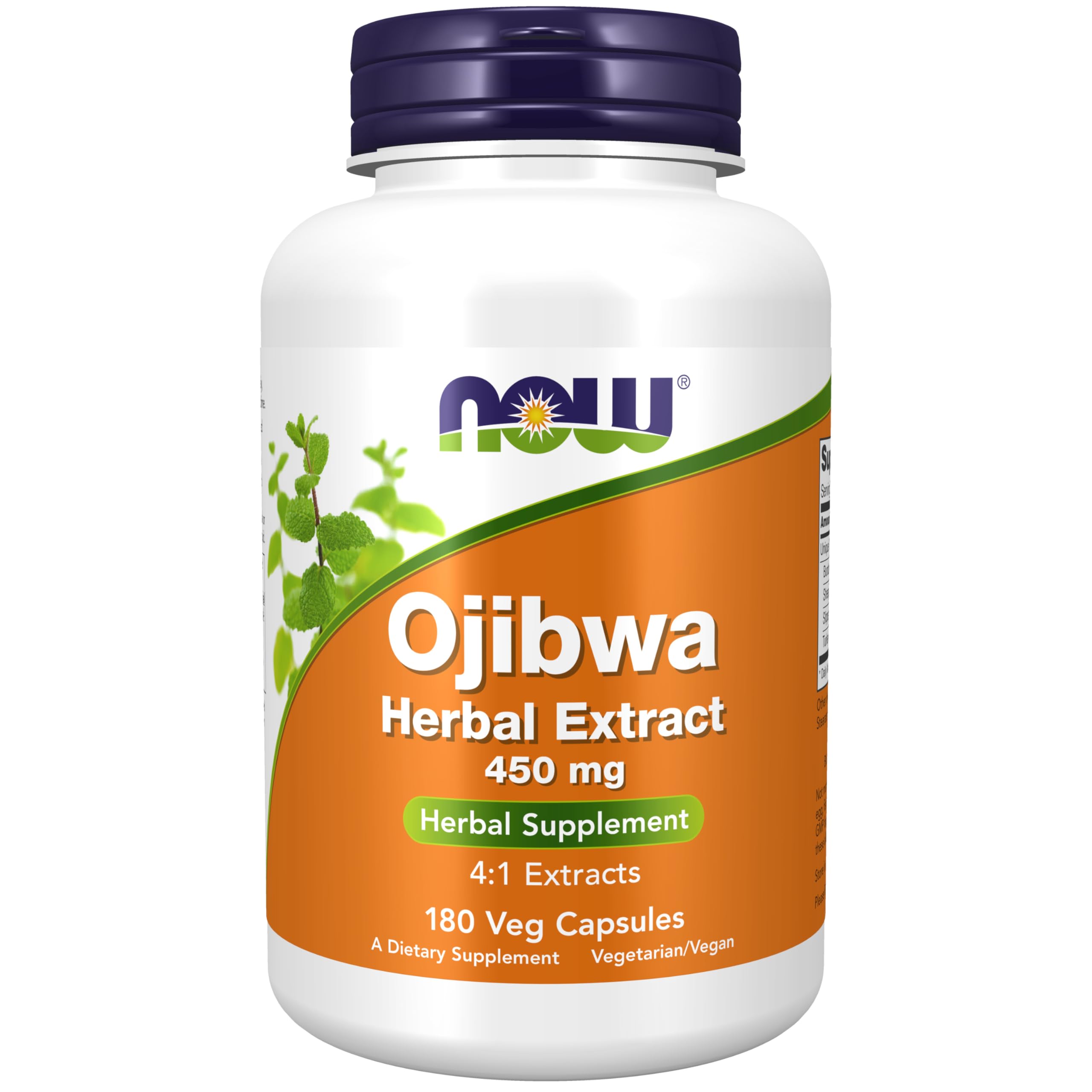 NOW Supplements, Ojibwa Herbal Extract 450 mg, 180 Veg Capsules