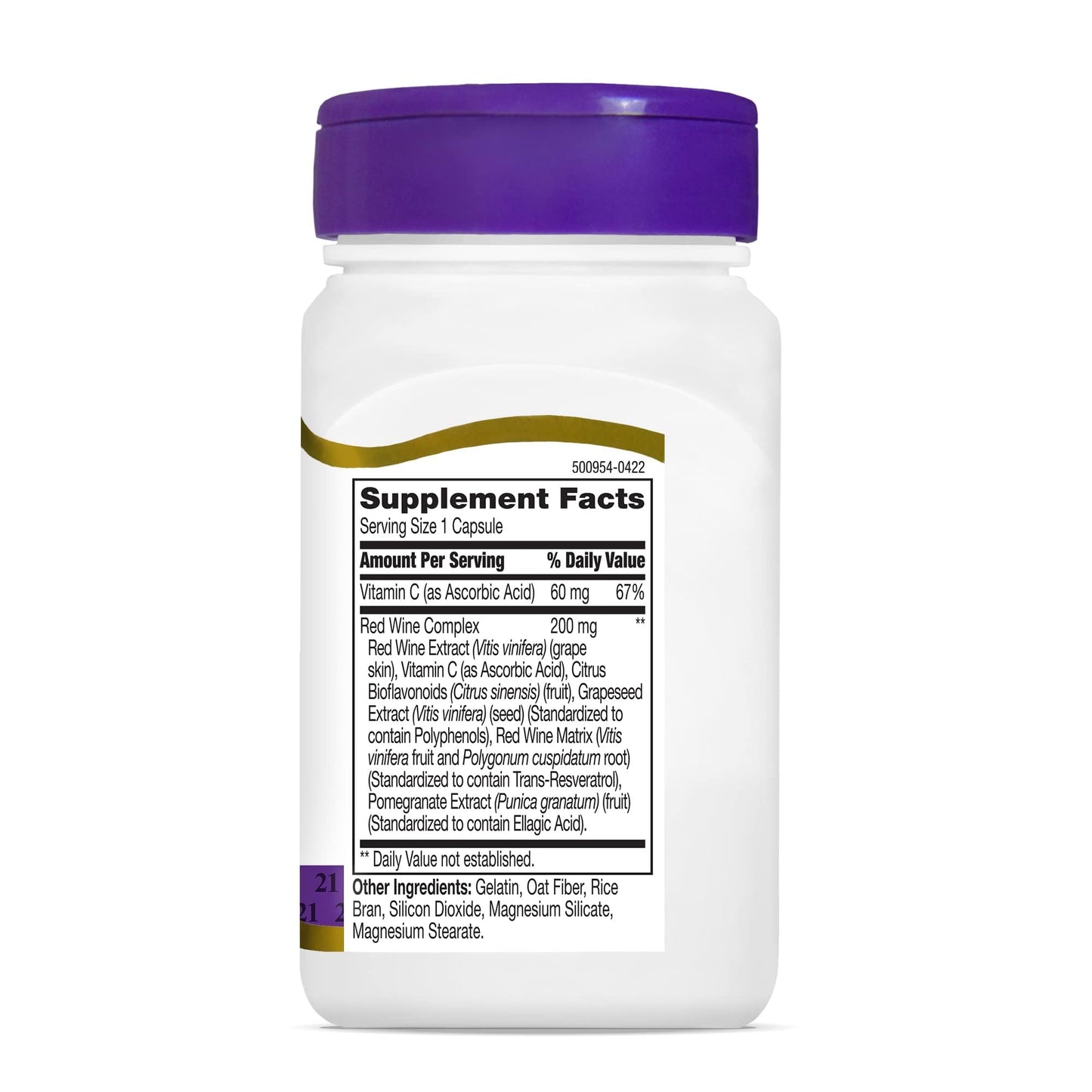 21st Century Resveratrol Red Wine Extract Capsules, Antioxidant, 90ct