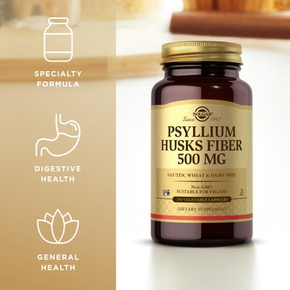 Psyllium Husks Fiber Solgar 200 VCaps