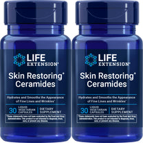 Life Extension Skin Restoring Ceramides, 30 Liquid Vegetarian Capsules (Pack of 2)