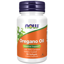 NOW Foods Supplements, Oregano Oil with Ginger and Fennel Oil, Enteric Coated, 90 Softgels