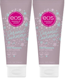 eos Shea Better Travel Size Body Lotion, Caramel Cashmere, Holiday, Limited Edition Skin Care, 24-Hour Moisture, Body Lotion for Women, travel size toiletries, Vegan, 2.5 fl oz