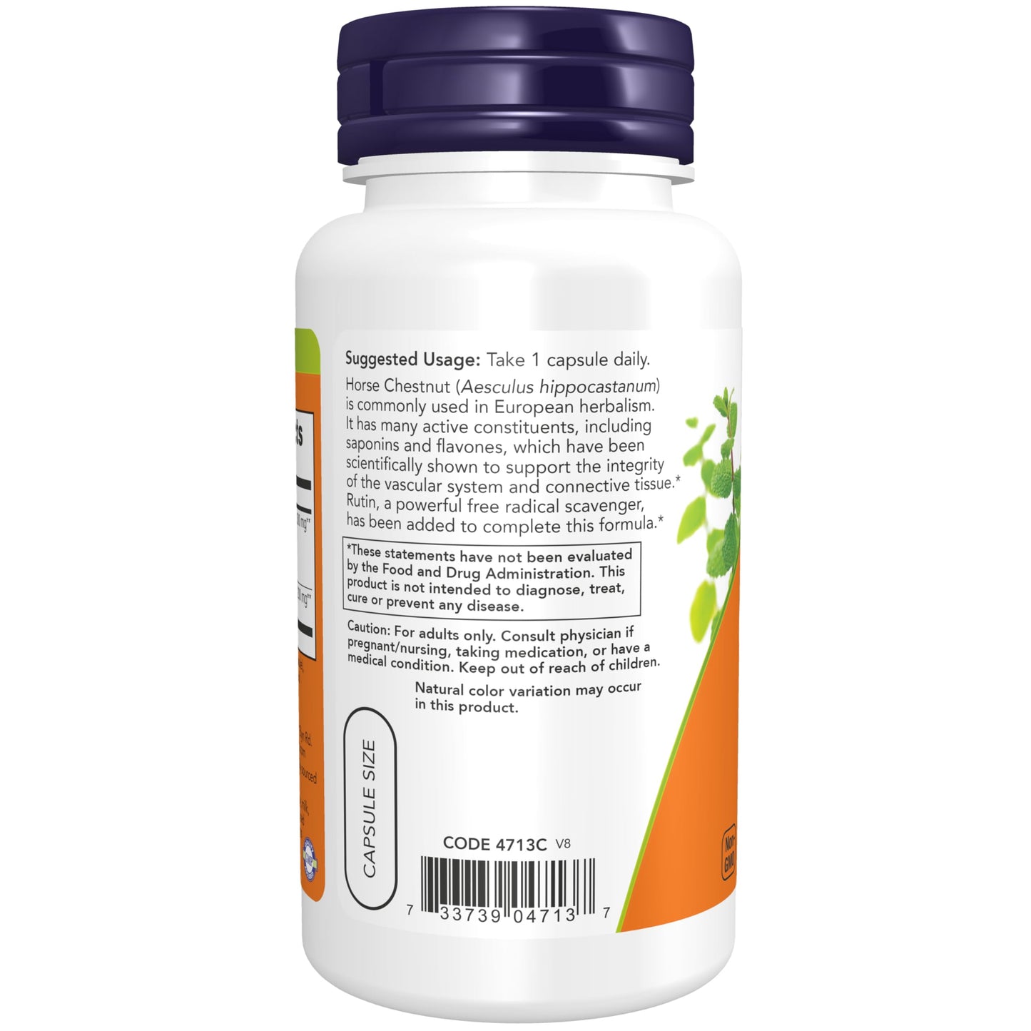 NOW Foods Supplements, Horse Chestnut 300 mg with Added Rutin, Circulatory Support*, 90 Veg Capsules