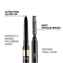 L'Oreal Brow Stylist Definer Waterproof Eyebrow Pencil, Light Brunette 0.003 Ounce (1 Count)