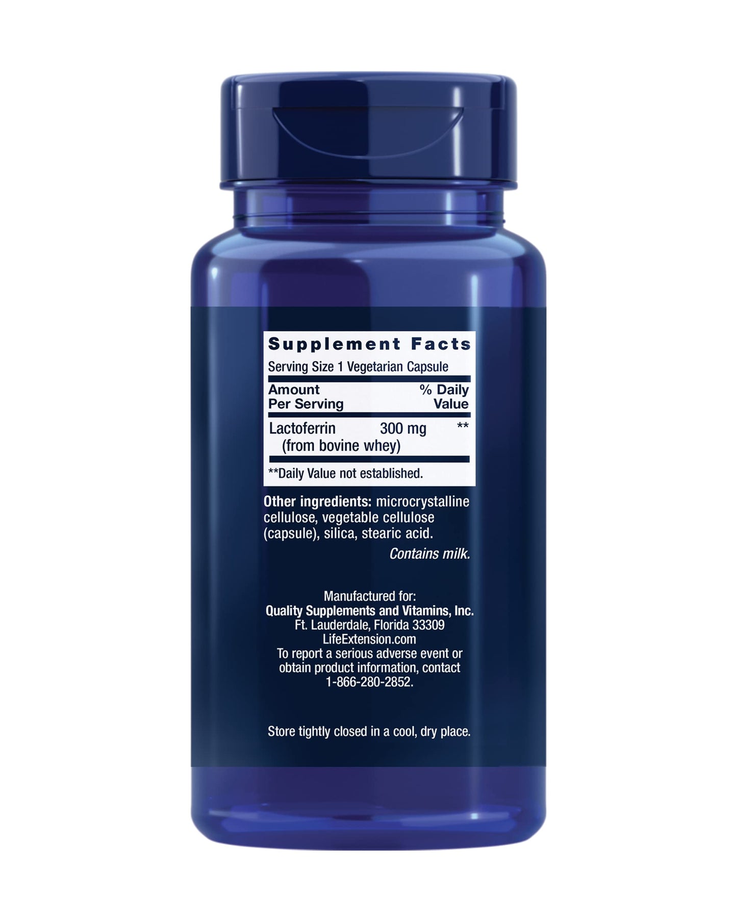 Life Extension Lactoferrin Caps, 60 Capsules