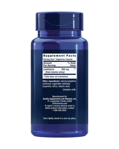 Life Extension Lactoferrin Caps, 60 Capsules