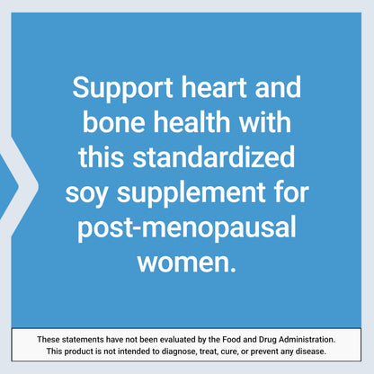 Life Extension Soy Isoflavones, Heart, Bone & Cellular Health Support for Post-menopausal Women, Gluten-Free, Non-GMO, Vegetarian, 30 Capsules
