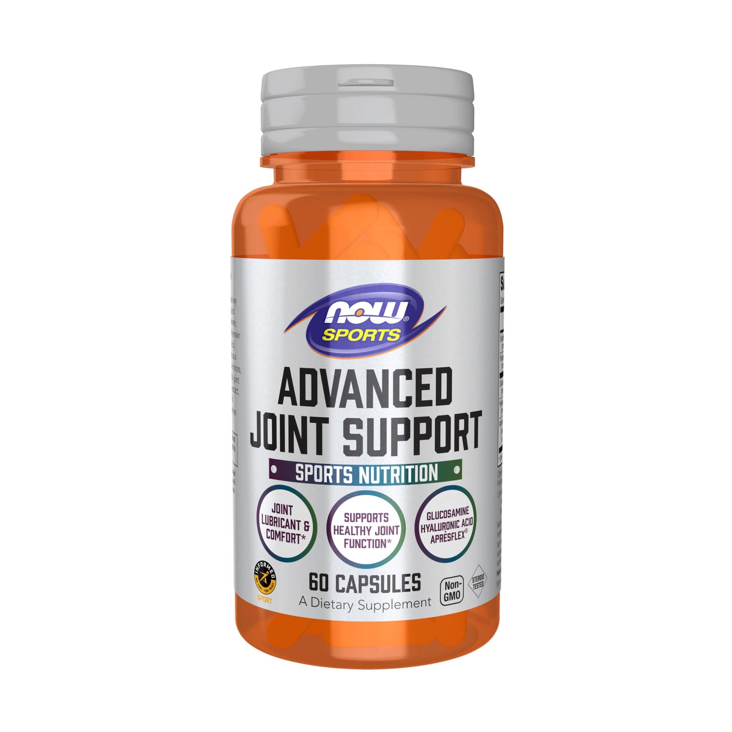 Now Sports, Advanced Joint Support, Glucosamine, Hyaluronic Acid, 60 Caps
