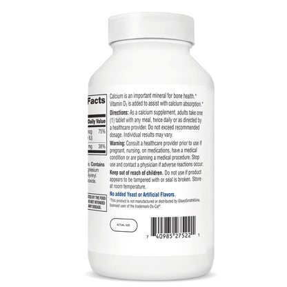 21st Century Calcium 500 Plus Extra D3 Caplets, Bone Health, 400 Count