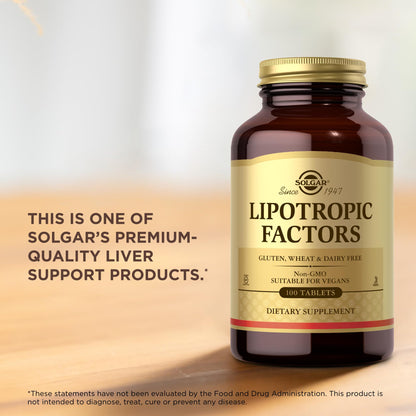 Lipotropic Factors Solgar 100 Tabs