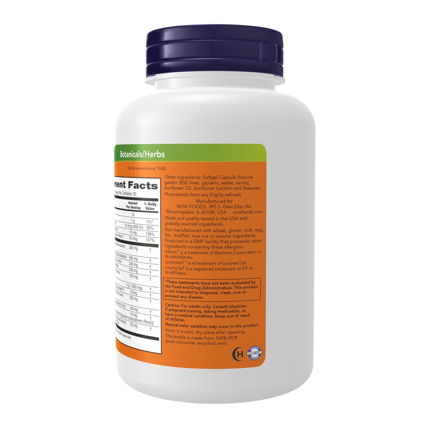 NOW Supplements, Prostate Health, Clinical Strength Saw Palmetto, Beta-Sitosterol & Lycopene, 90 Softgels