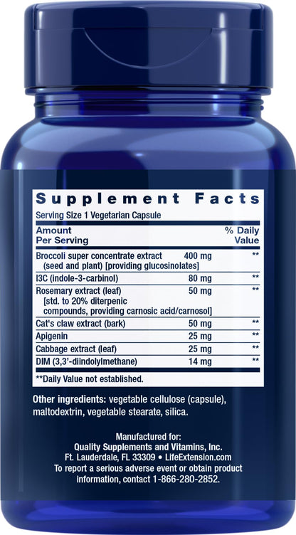 Life Extension Cruciferous Vegetable Extract Blend, 90 Vegetarian Capsules