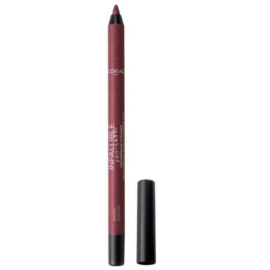 L'Oreal Paris Makeup Infallible Pro-Last Pencil Eyeliner, Waterproof and Smudge-Resistant, Glides on Easily to Create any Look, Burgundy, 0.042 oz.