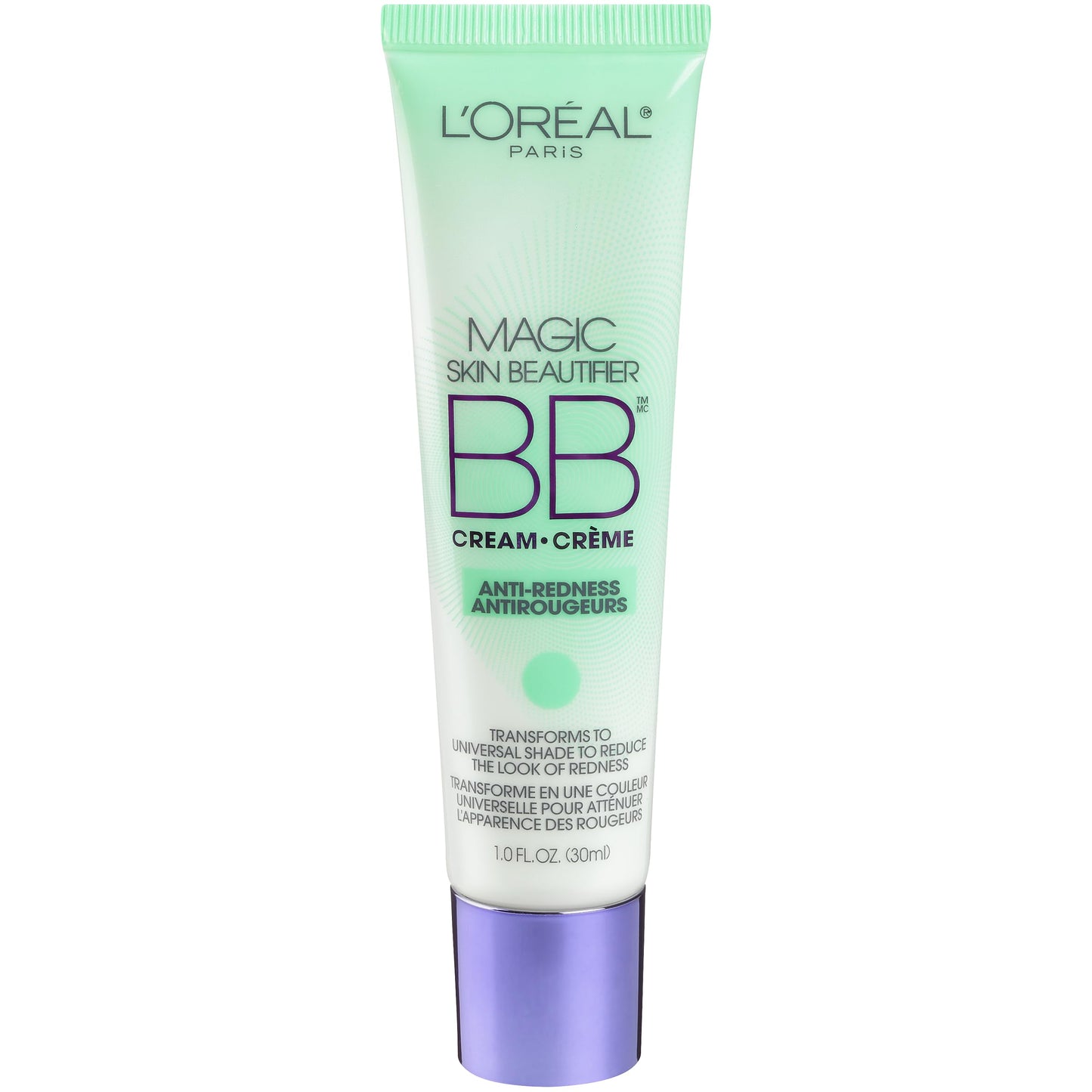 L'Oreal Paris Magic BB Cream, Hydrating Skin Beautifier & Color Changing Foundation, Light Coverage, Anti-Redness, 1 fl oz.