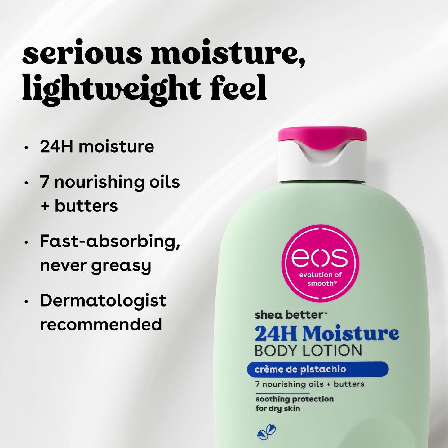 eos Shea Better Body Lotion- Crème de Pistachio, Natural Shea, 16 fl oz