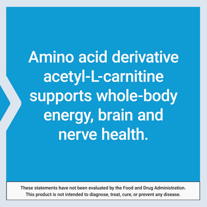 Life Extension Acetyl-L-Carnitine Arginate, Advanced Brain & Nerve Health, Cellular Energy Support, Gluten-Free, Non-GMO, 90 Capsules