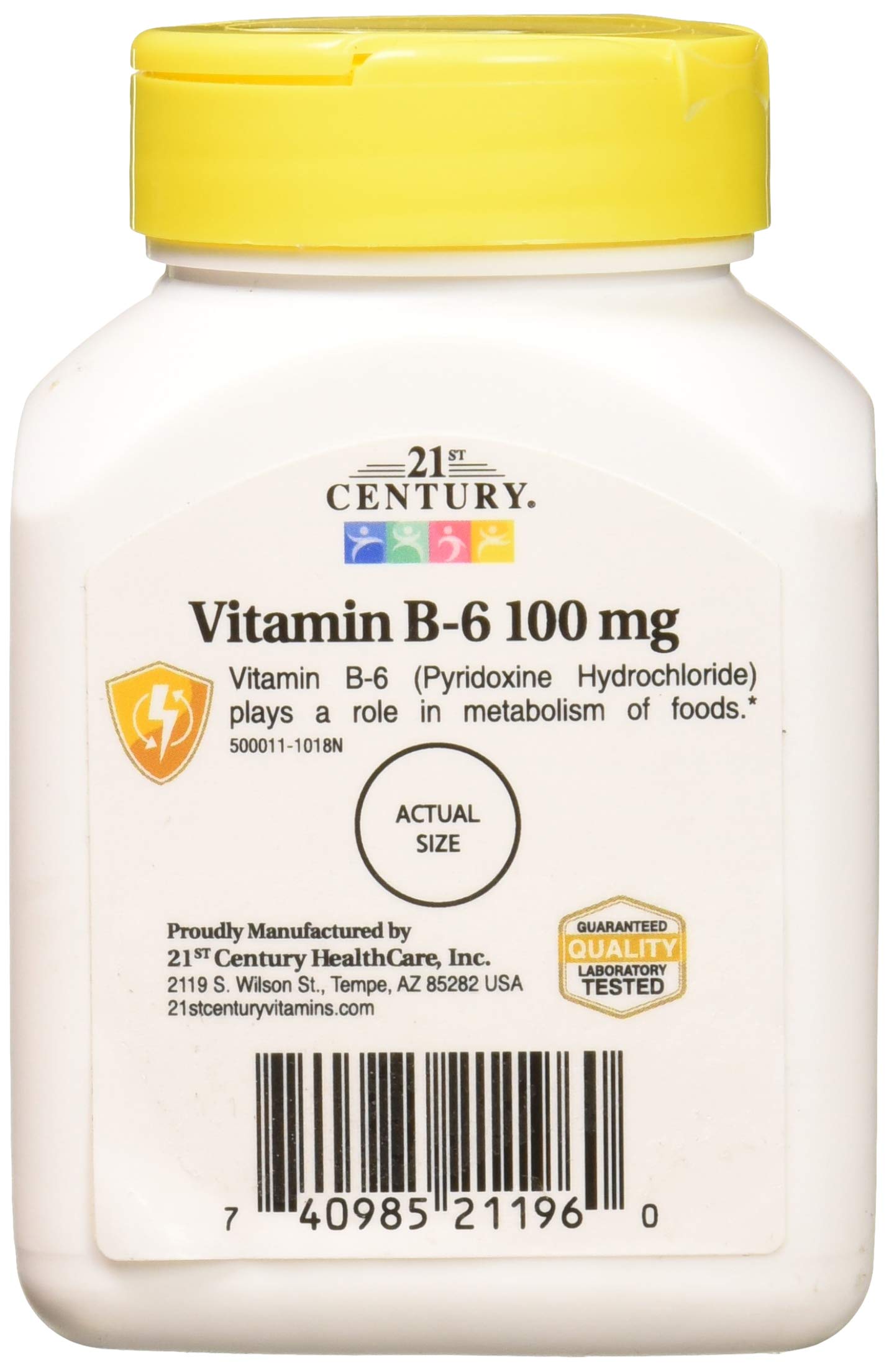 21st Century Vitamin B-6 100 Mg, 110 Count