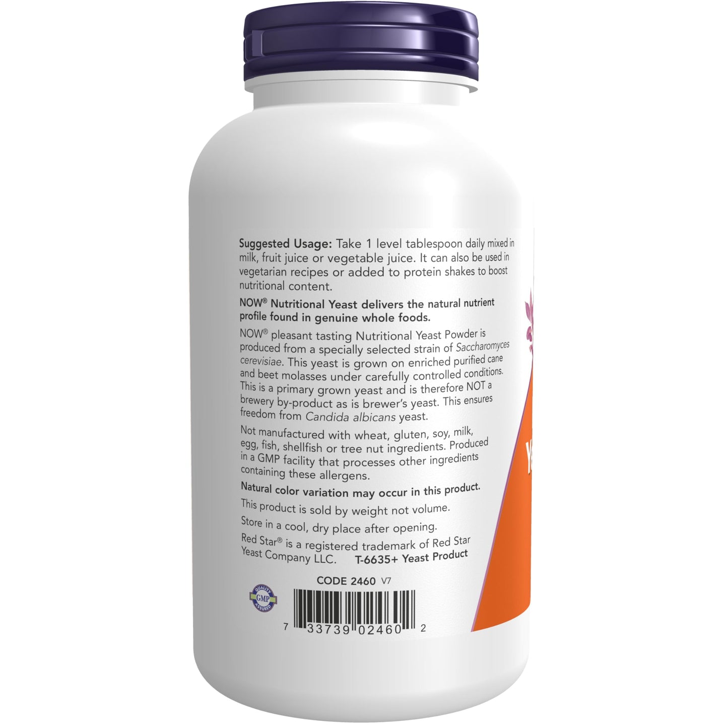 NOW Supplements, Nutritional Yeast Powder Fortified with Additional B-Vitamins, 10-Ounce