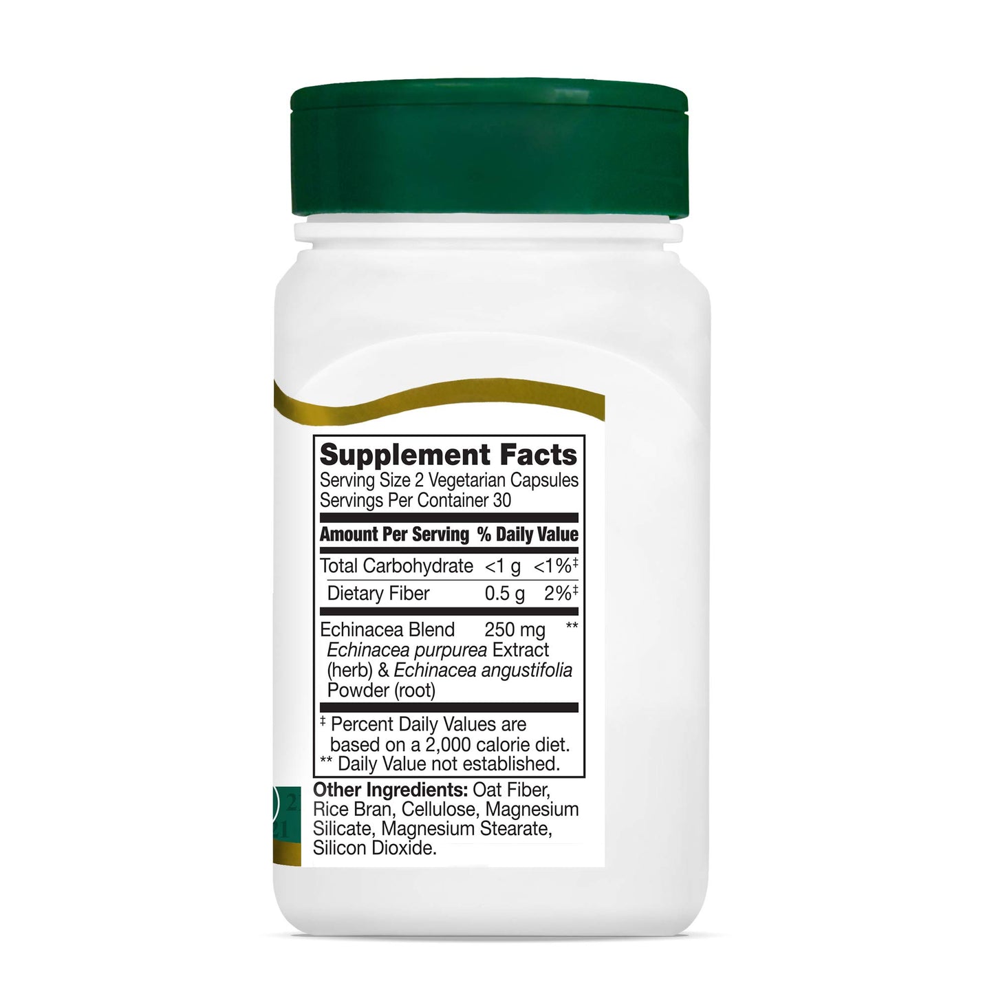 21st Century Echinacea Vegetarian Capsules, 60 Count