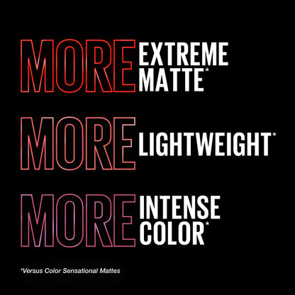 Maybelline Color Sensational Ultimatte Matte Lipstick, Non-Drying, Intense Color Pigment, More Berry, Warm Berry Purple, 1 Count