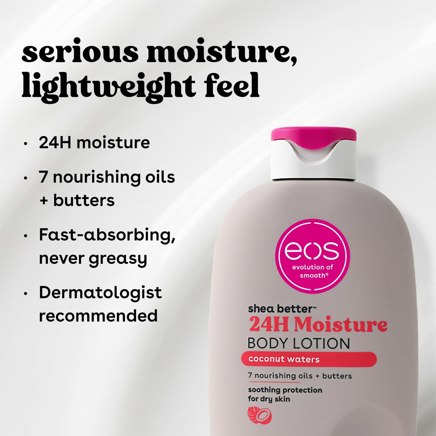 eos Shea Better Body Lotion- Coconut Waters, Natural Shea Butter, 16 fl oz